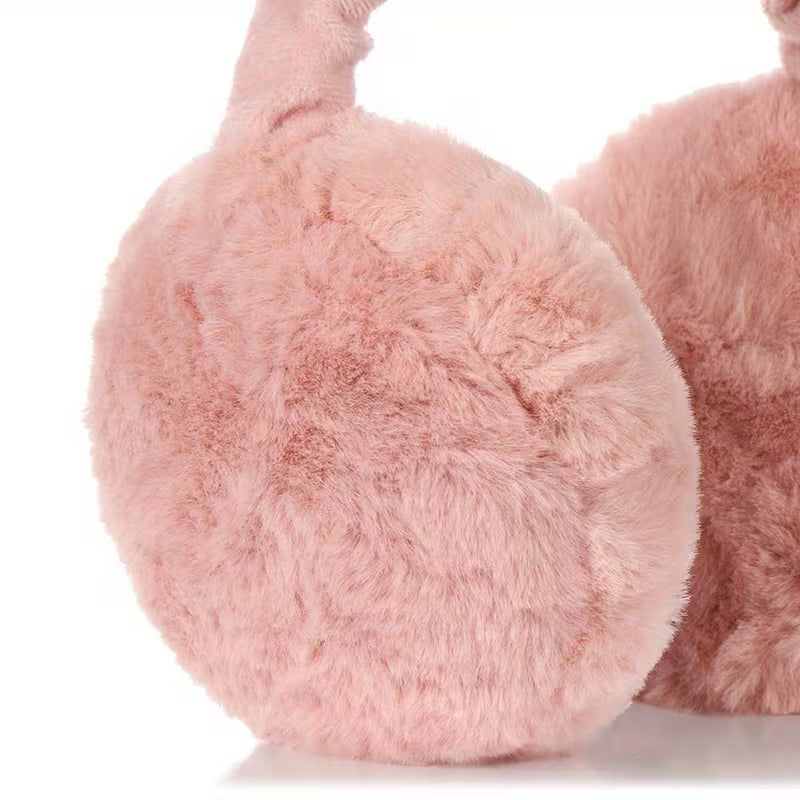Ultra-Soft Plush Winter Earmuffs – Foldable, Warm & Unisex Cold Protection