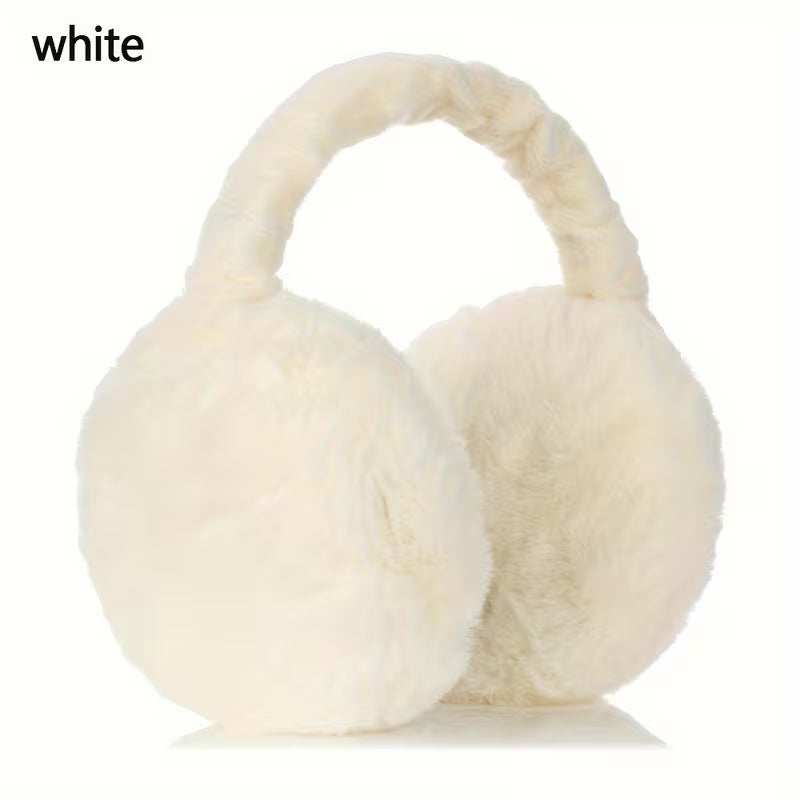 Ultra-Soft Plush Winter Earmuffs – Foldable, Warm & Unisex Cold Protection