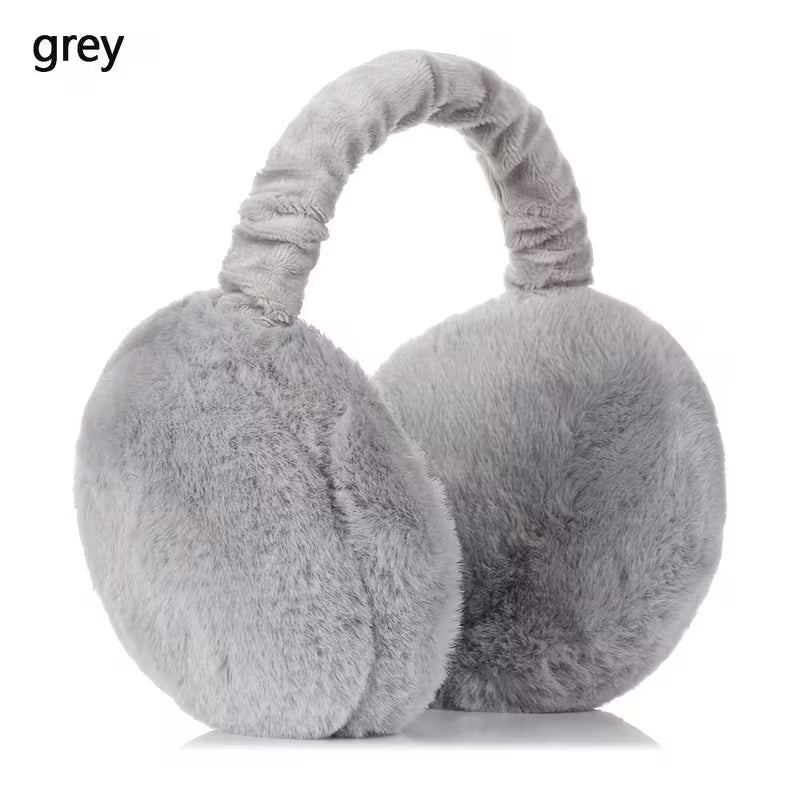 Ultra-Soft Plush Winter Earmuffs – Foldable, Warm & Unisex Cold Protection