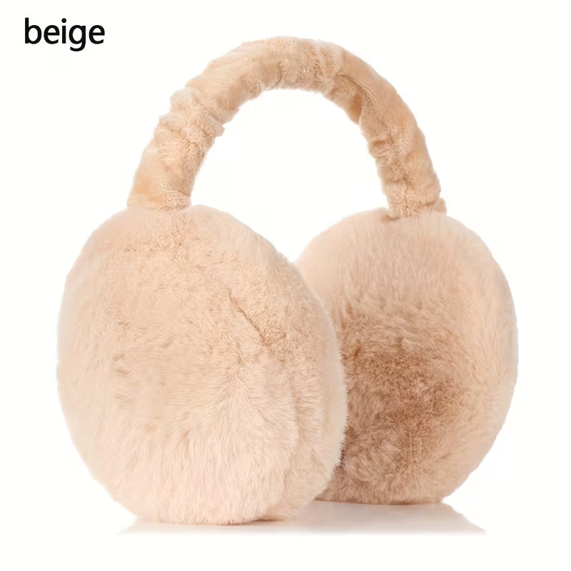 Ultra-Soft Plush Winter Earmuffs – Foldable, Warm & Unisex Cold Protection