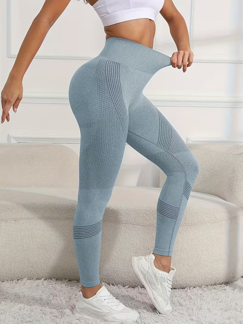 High Waist Seamless Sports Leggings – Stretch Quick Dry Yoga & Activewear Pants