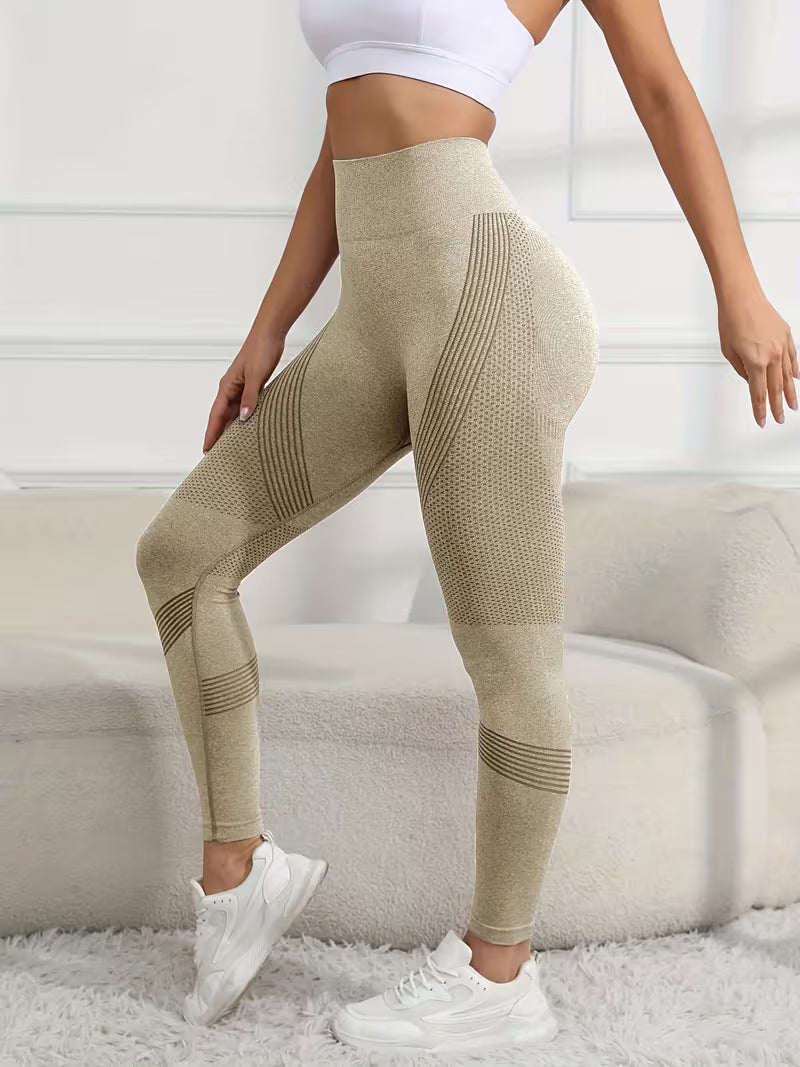 High Waist Seamless Sports Leggings – Stretch Quick Dry Yoga & Activewear Pants