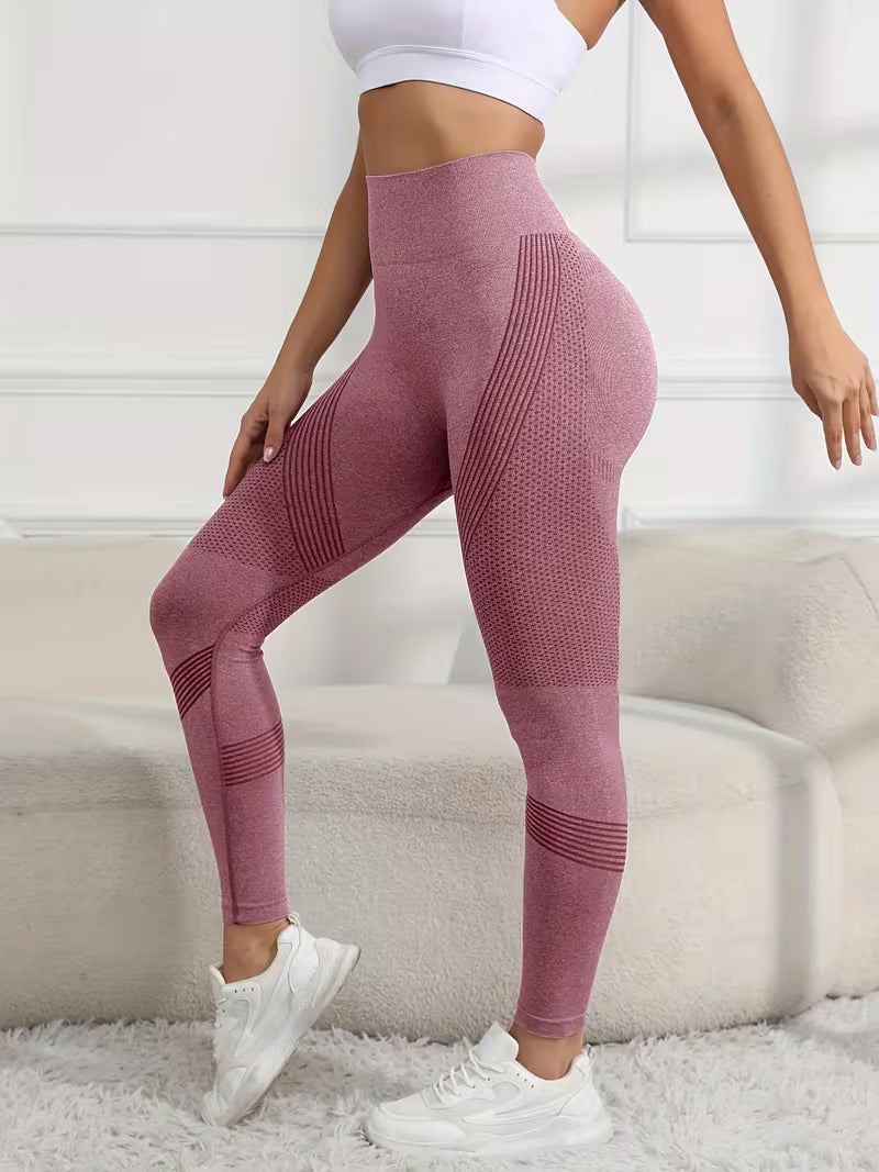 High Waist Seamless Sports Leggings – Stretch Quick Dry Yoga & Activewear Pants