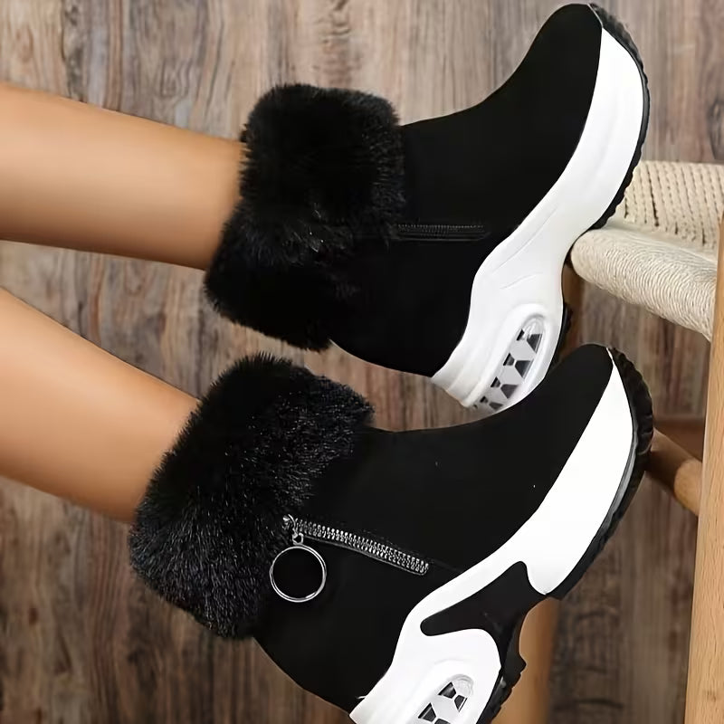 Women’s Mid-Calf Plush Winter Boots ❄️👢