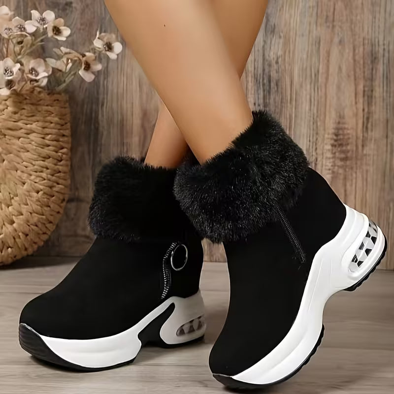 Women’s Mid-Calf Plush Winter Boots ❄️👢
