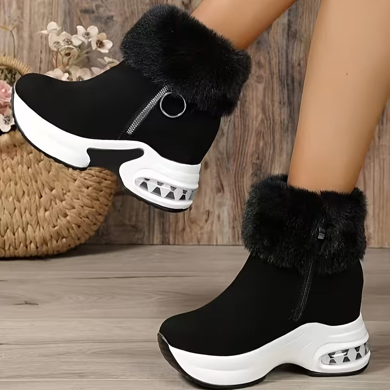 Women’s Mid-Calf Plush Winter Boots ❄️👢