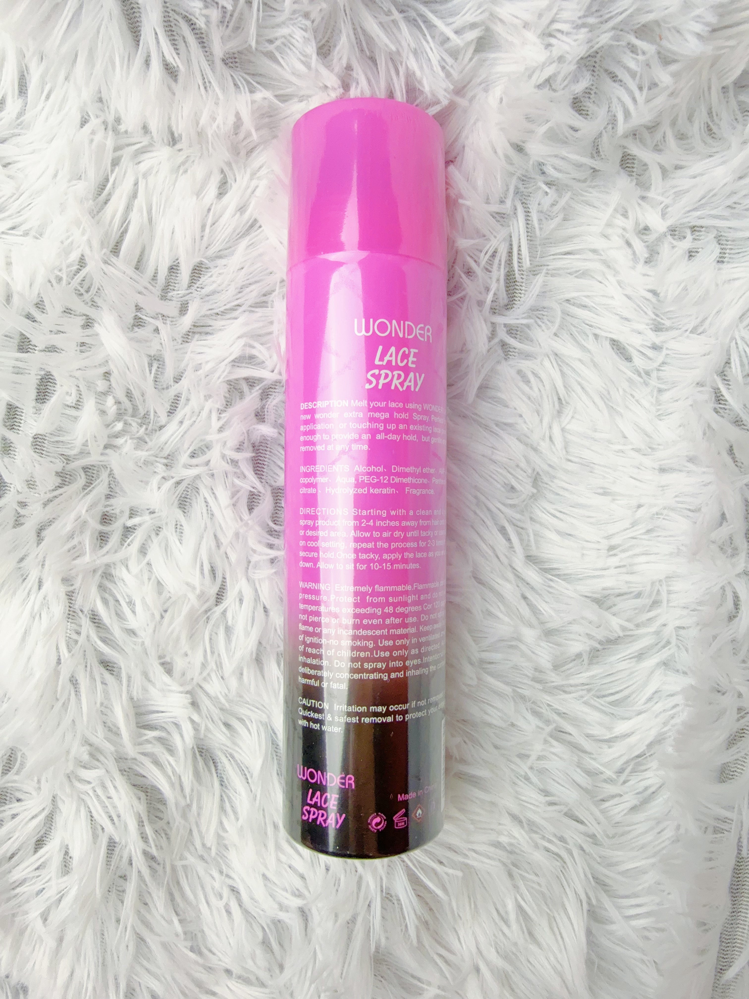 Rarlon Wonder Lace Spray – Extreme Firm Hold Wig Spray