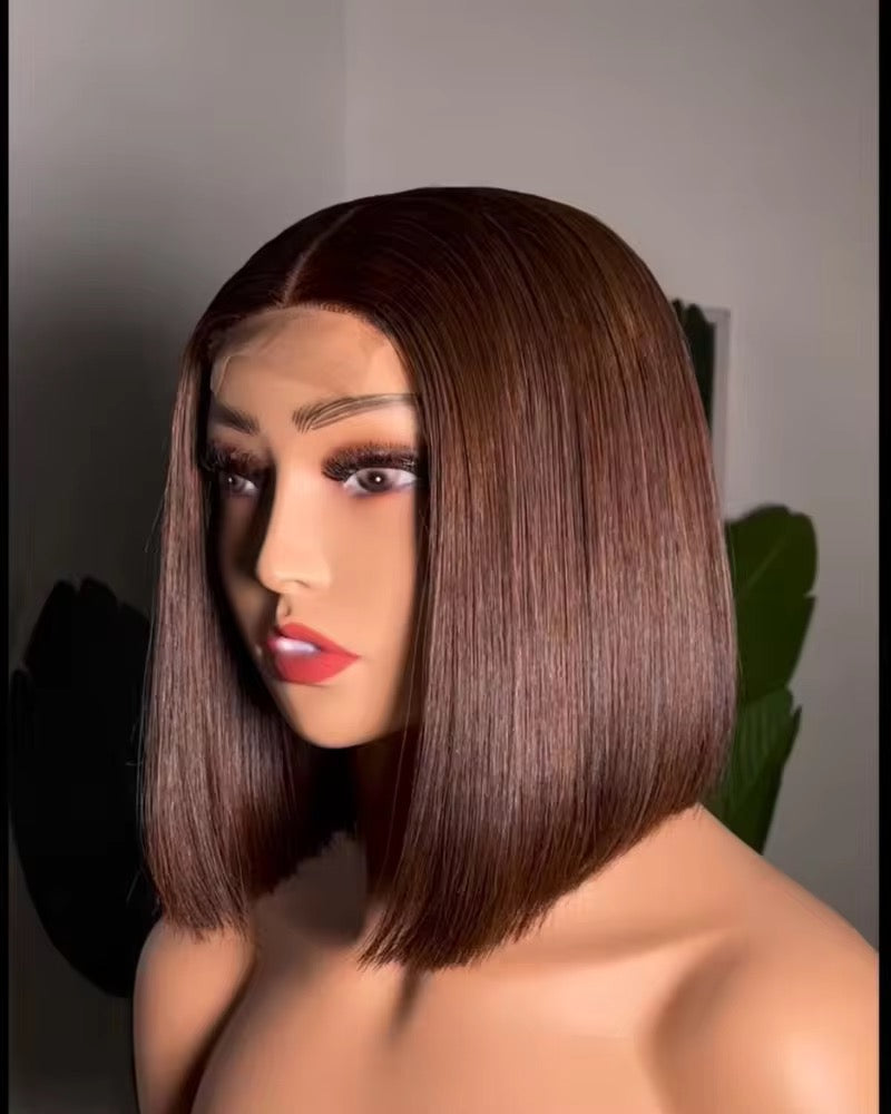 Glueless Colors Bob Wig – Vietnamese Human Hair | 2x6 Lace Closure