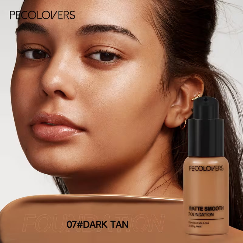 Full Coverage Liquid Foundation – Waterproof, Oil Control & Brightening