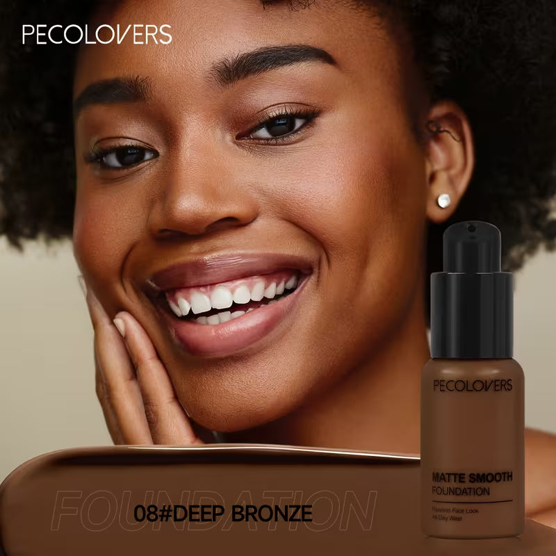 Full Coverage Liquid Foundation – Waterproof, Oil Control & Brightening