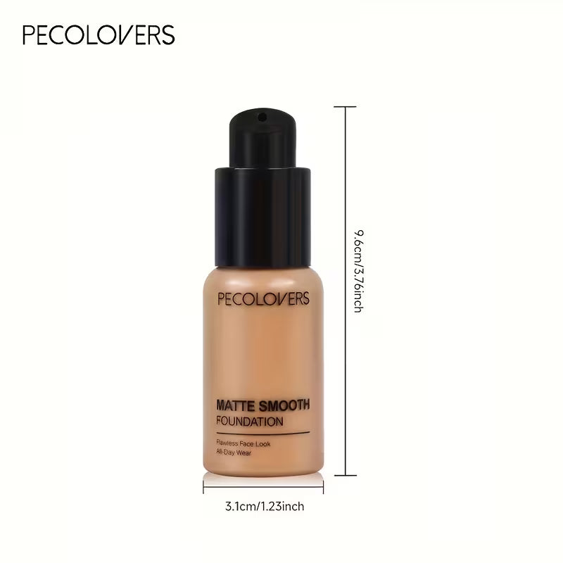 Full Coverage Liquid Foundation – Waterproof, Oil Control & Brightening