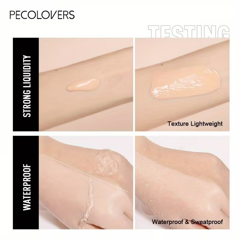 Full Coverage Liquid Foundation – Waterproof, Oil Control & Brightening