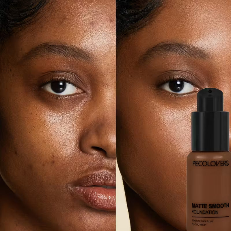 Full Coverage Liquid Foundation – Waterproof, Oil Control & Brightening
