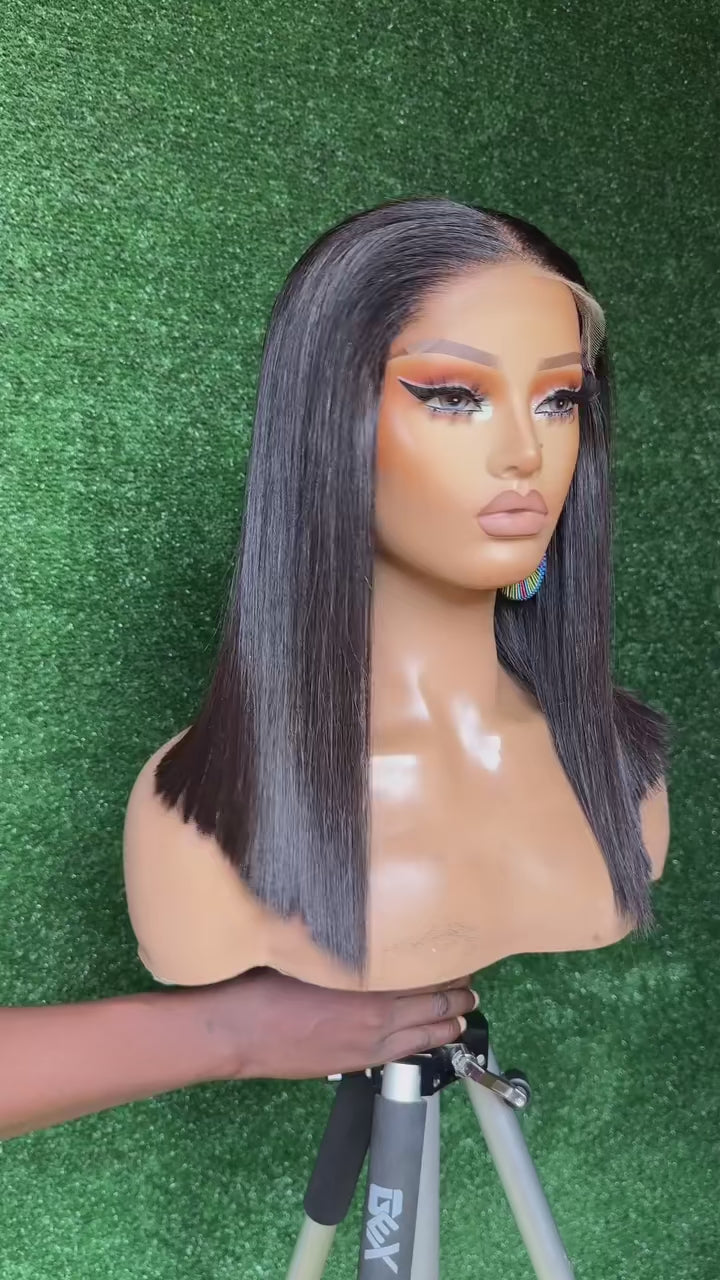 Glueless 2x6 Lace Closure Bob Wig – Vietnamese Human Hair 💇‍♀️✨